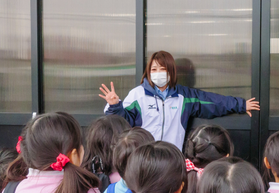 子供たちと一緒にドキドキを