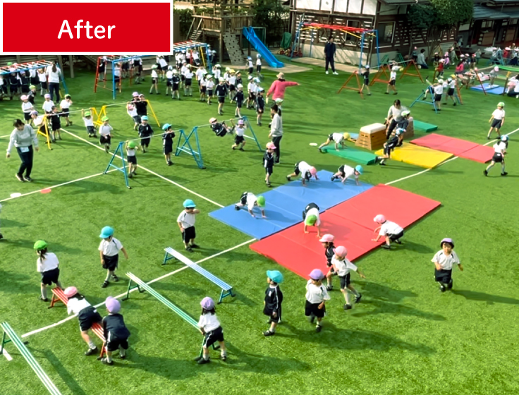 大人数のサーキットも安心して見守れます