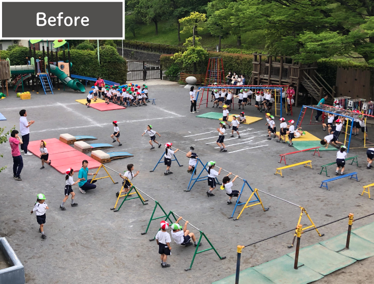 大人数のサーキットも安心して見守れます