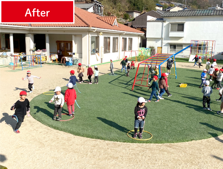 エリア分けで遊びにメリハリが出来ます