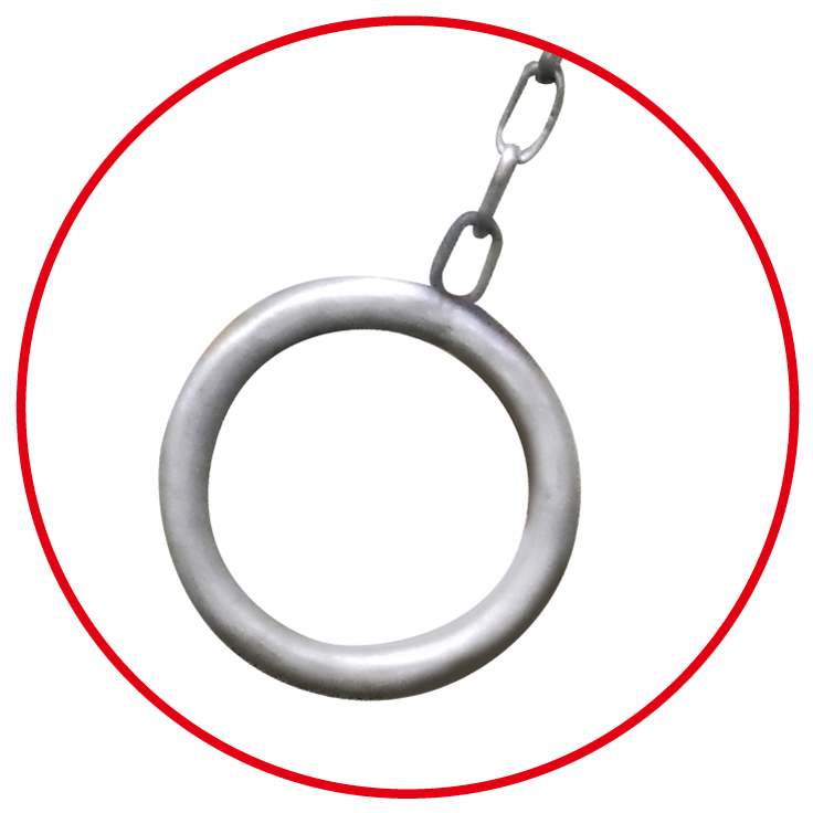 鎖とリング本体接合部